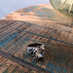 Cubic Zirconia Sterling Silver Ring